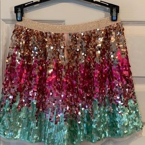 NWT girls H&M sequin skirt 9/10